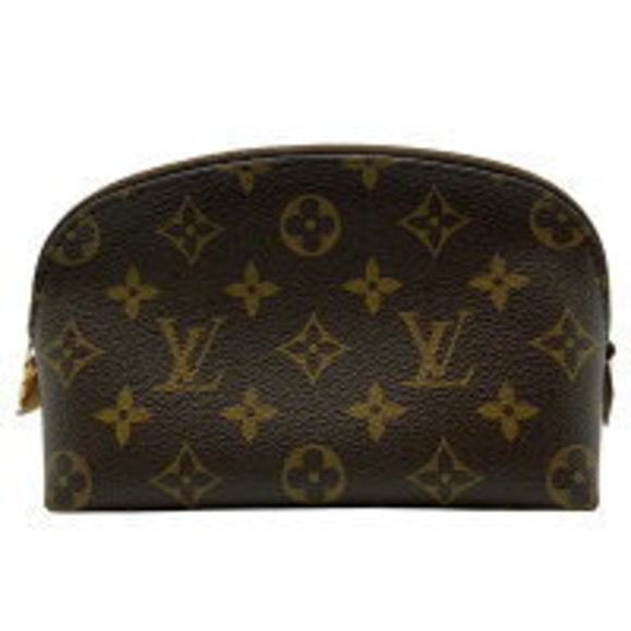 Louis Vuitton Pochette Pouch Wrap Makeup Zipper Cosmetic PM Monogram - Picture 1 of 9